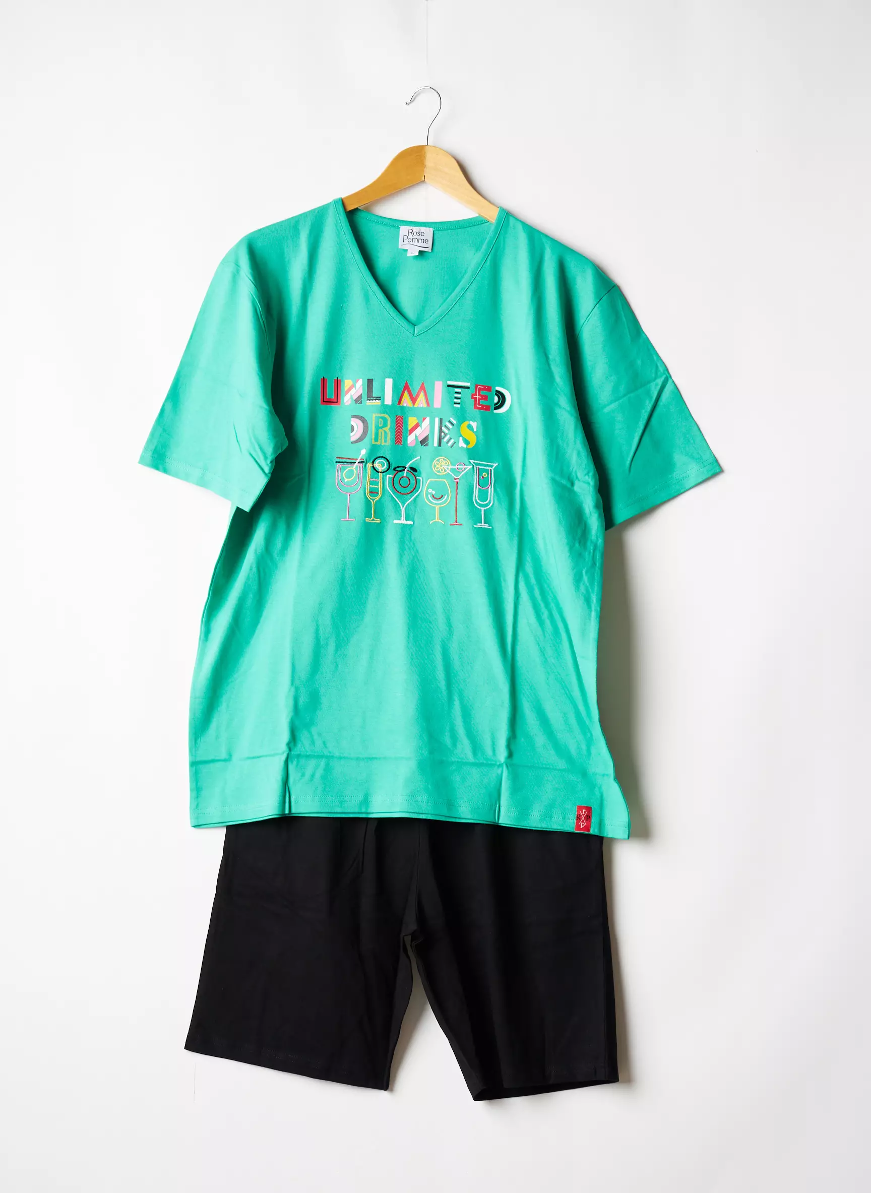 Rose Pomme Pyjashorts Homme couleur vert