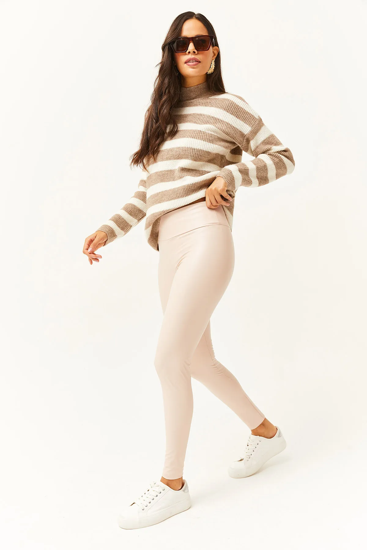 Olalook  Leggings - Grau - Mittlerer Bund