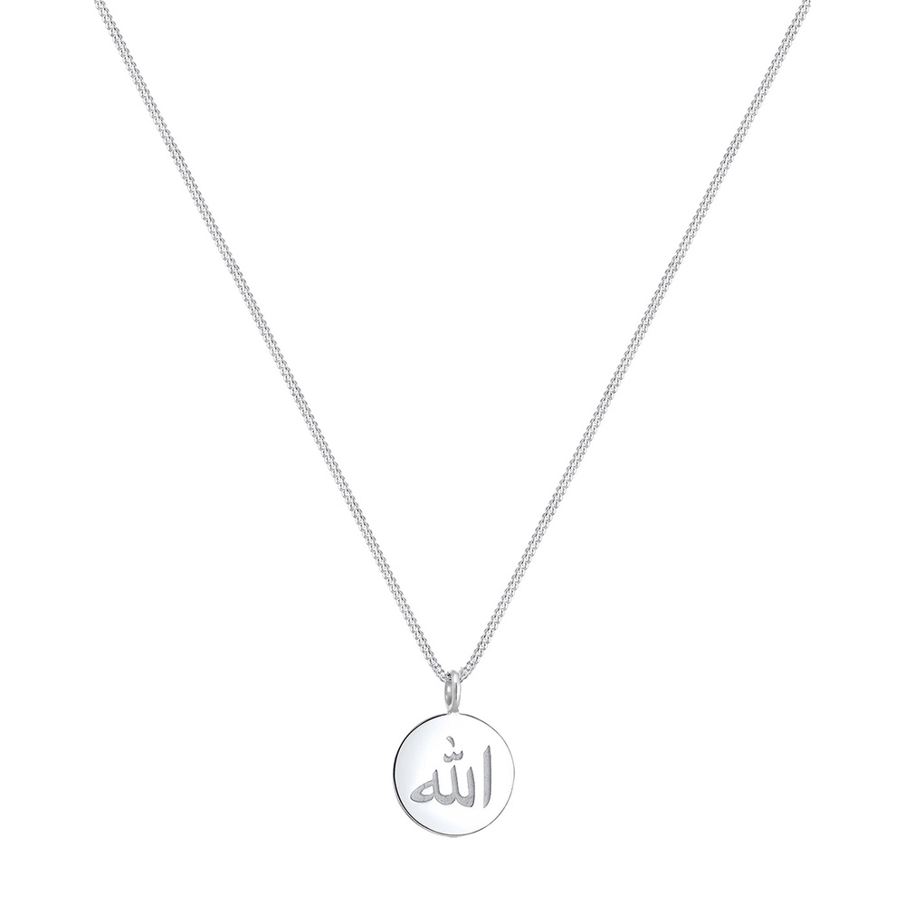 Elli Elli Collier Femme Paillette Caractère Symbole - (925/1000) Argent Bijoux