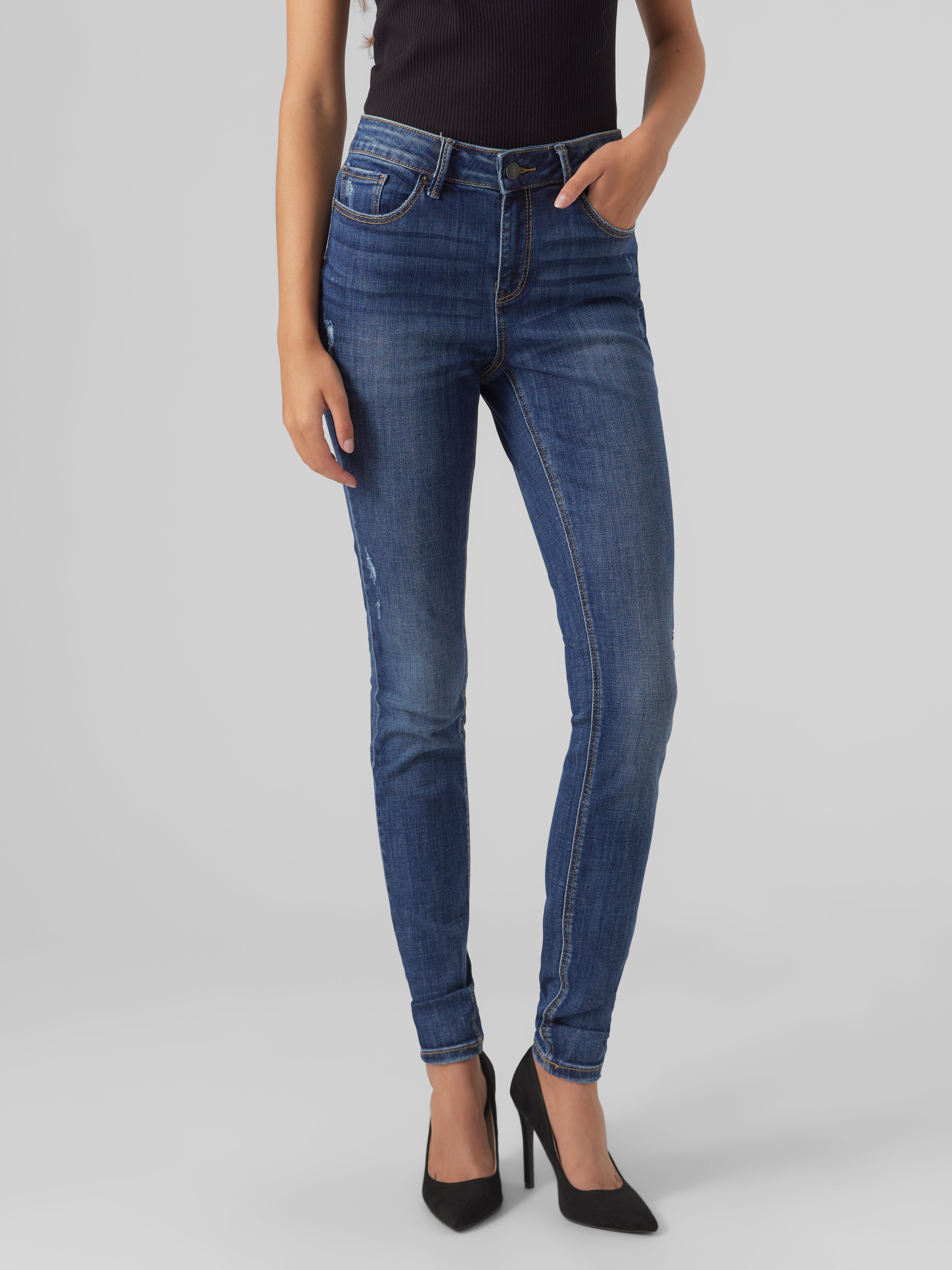VMSEVEN Mid Rise Skinny Fit Jeans