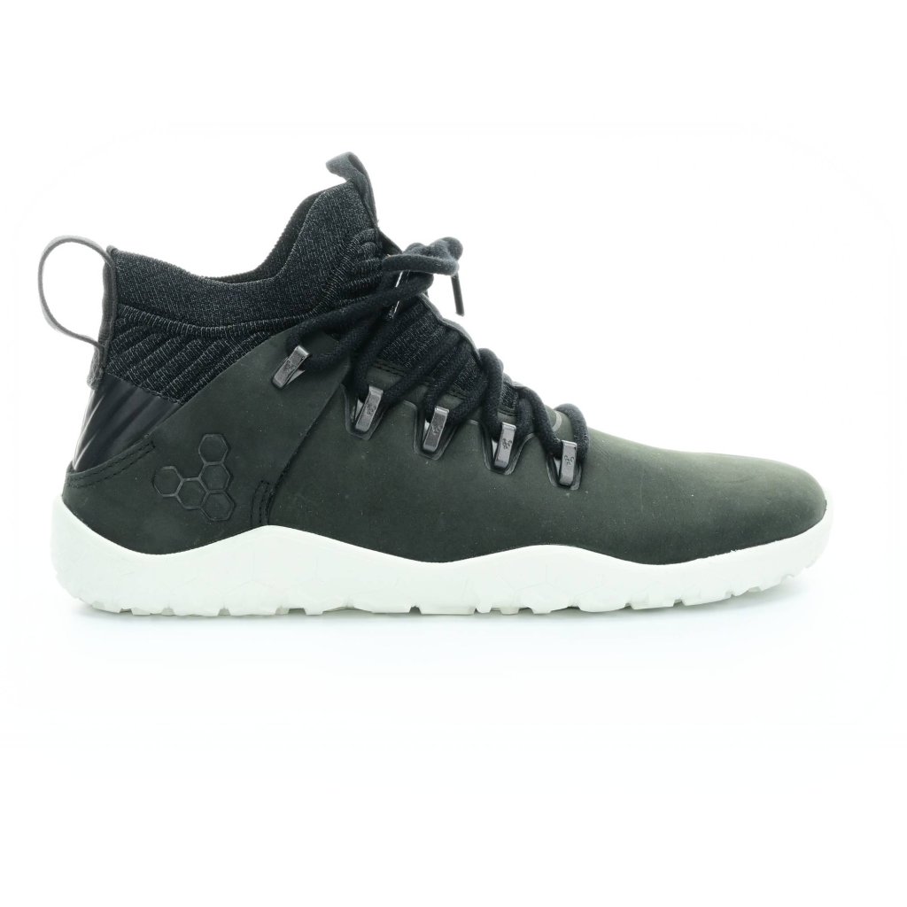 Vivobarefoot Magna Trail L FG Obsidian / White Leather Barfuß-Wanderschuhe