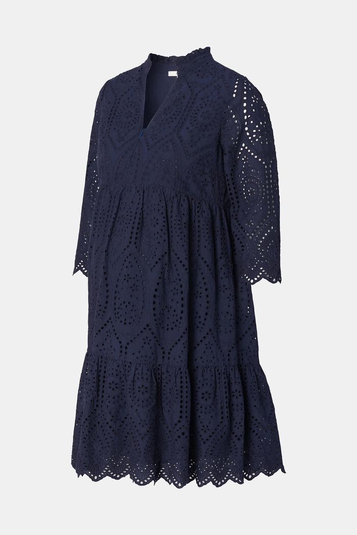 Kleid mit Lochstickerei und Stillfunktion