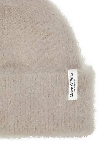 Marc O'Polo Strickmütze mit fluffiger Mohairwolle