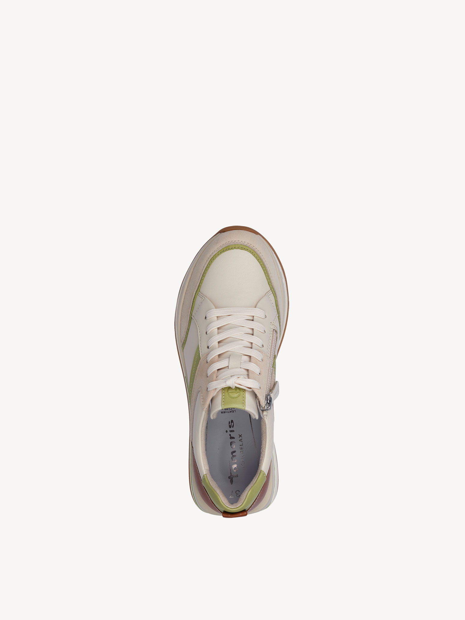 Basket en cuir - beige
