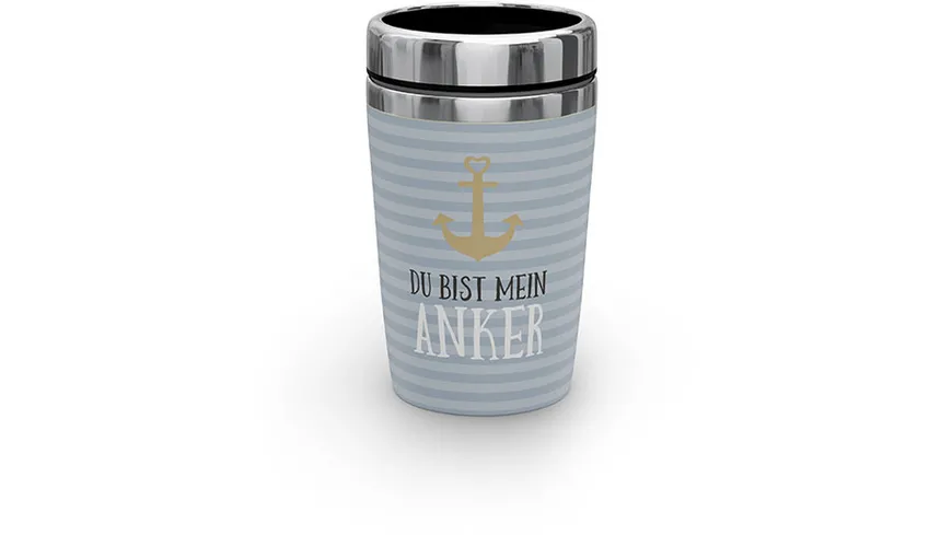 Geschenk für Dich Thermo To-Go 240 ml Du bist mein Anker