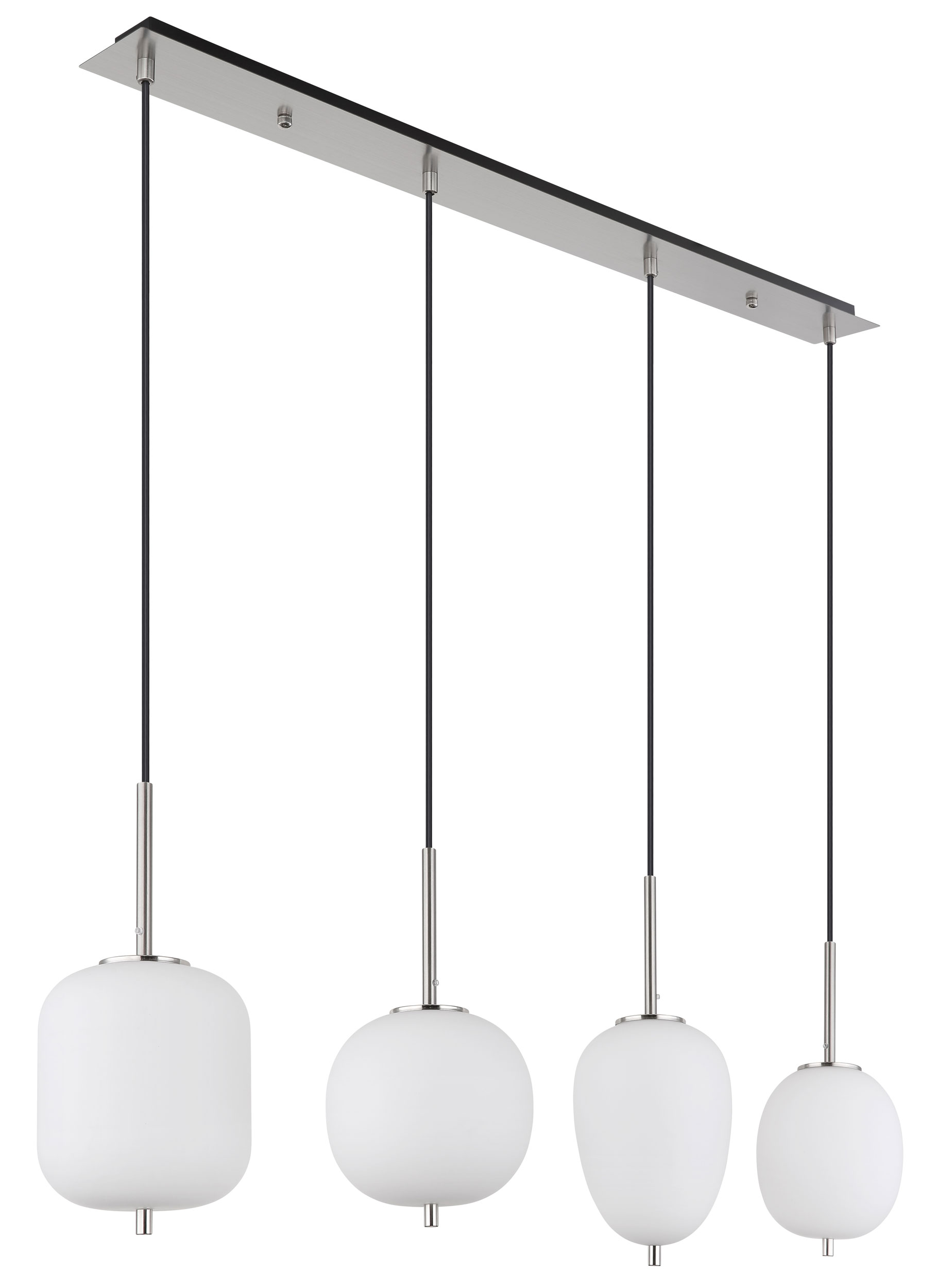 GloboLED-Pendelleuchte 4flg