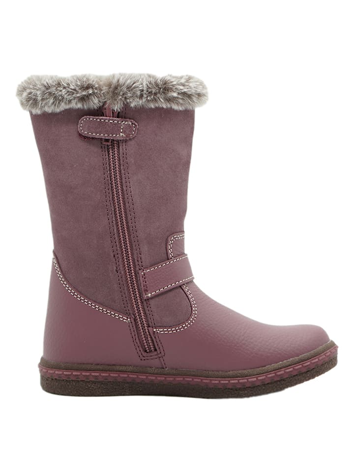 lamino Leder-Boots in Lila günstig kaufen