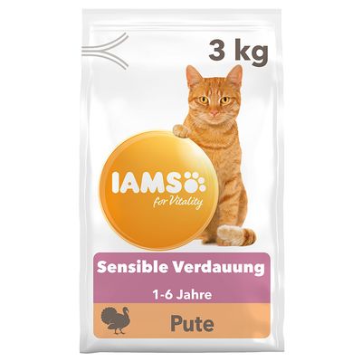 IAMS for Vitality Sensitive Digestion Adult & Senior mit Truthahn