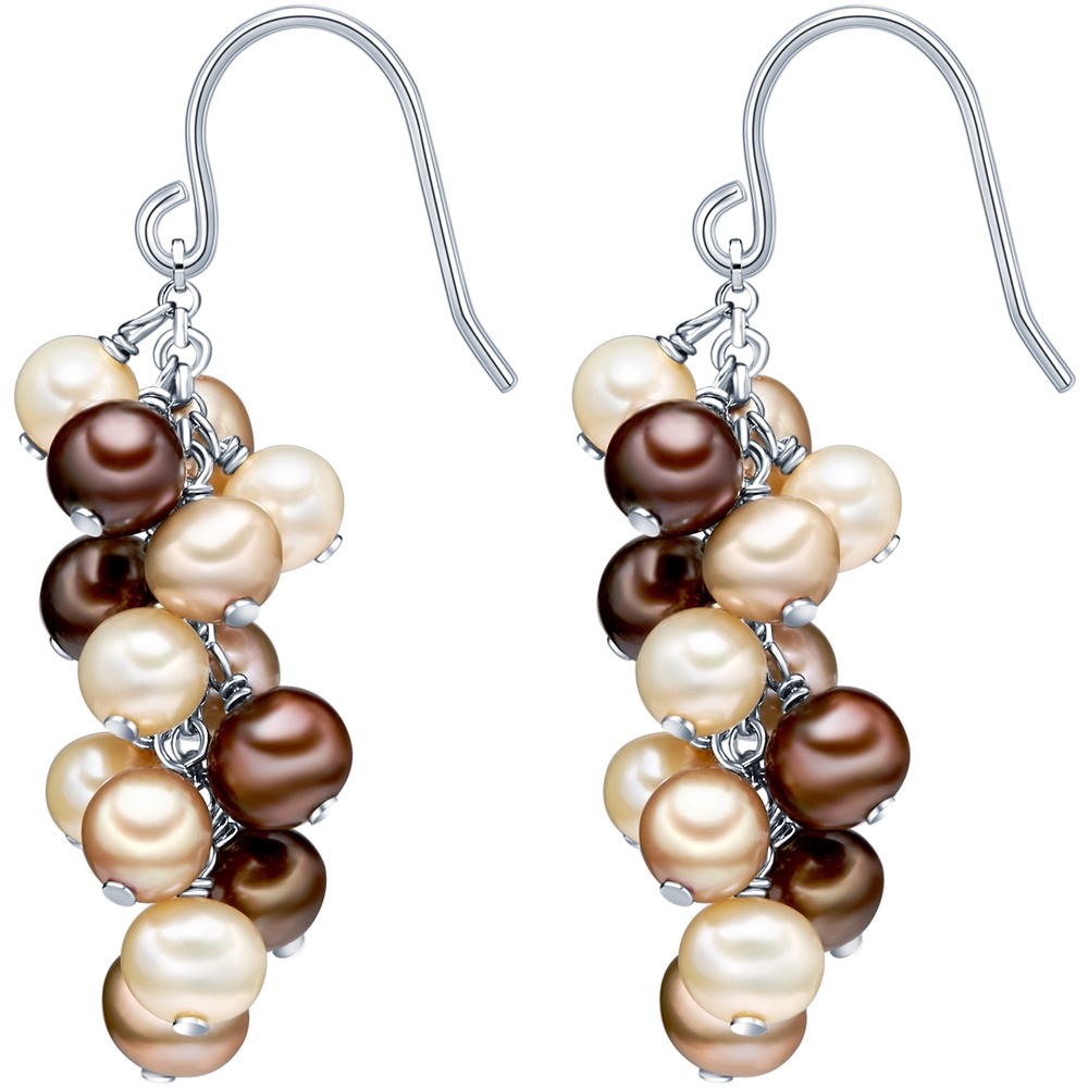 Valero Pearls Boucles d'oreille en perle Perle de culture d'eau douce Perle de culture d'eau do Boucles d'oreilles
