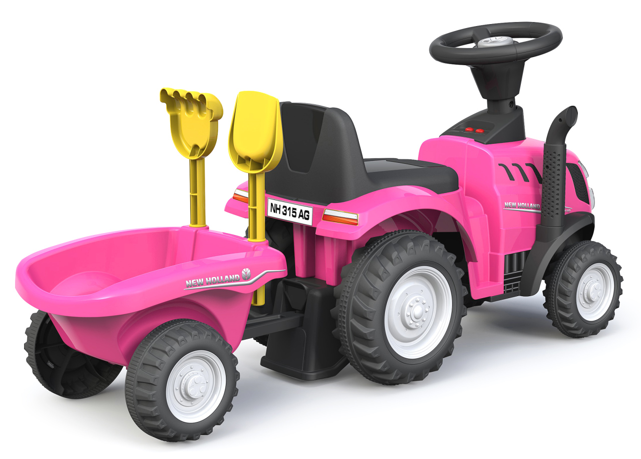 Jamara e.K. JAMARA-460357-Rutscher New Holland T7 Traktor pink