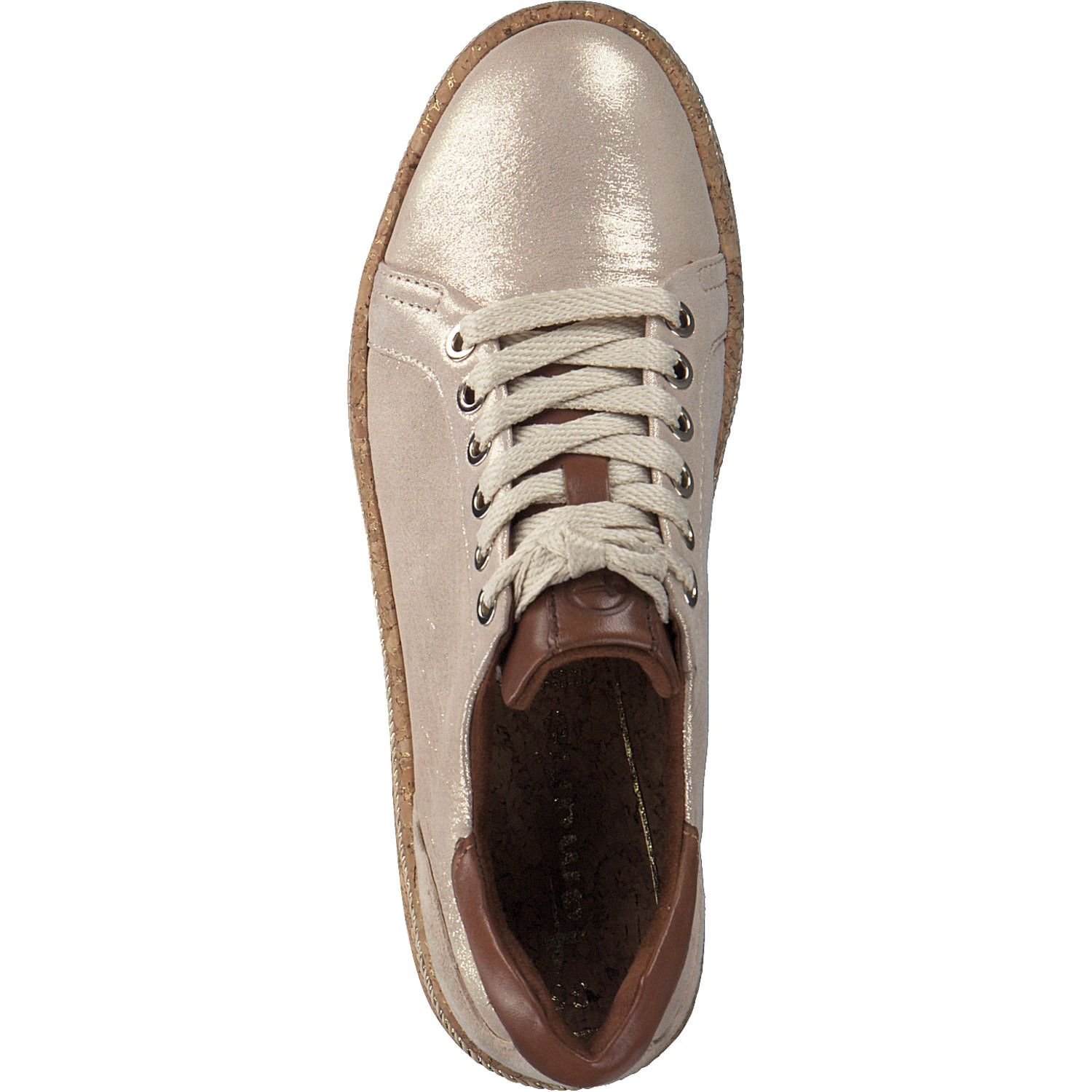 Tamaris 23600, Sneakers Low, Damen, Champagne met