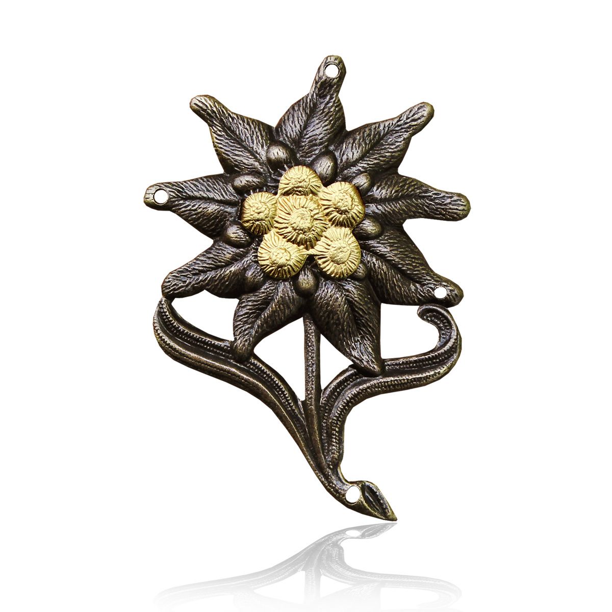 BW Edelweiss Abzeichen Metall