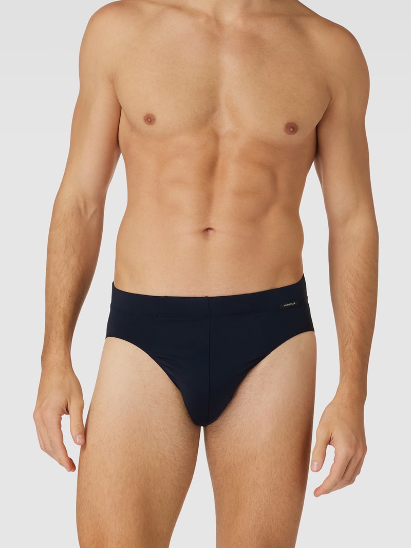 Slip mit elastischem Bund im 2er-Pack in blau
