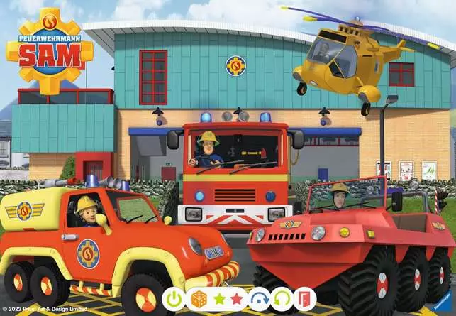 Kinderpuzzle ab 4 Jahren - tiptoi® Puzzle für kleine Entdecker: Feuerwehrmann Sam - 24 Teile
