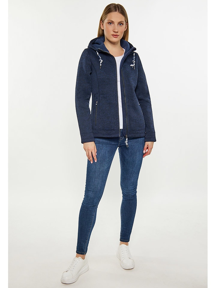 Schmuddelwedda Strickfleecejacke in Dunkelblau günstig kaufen
