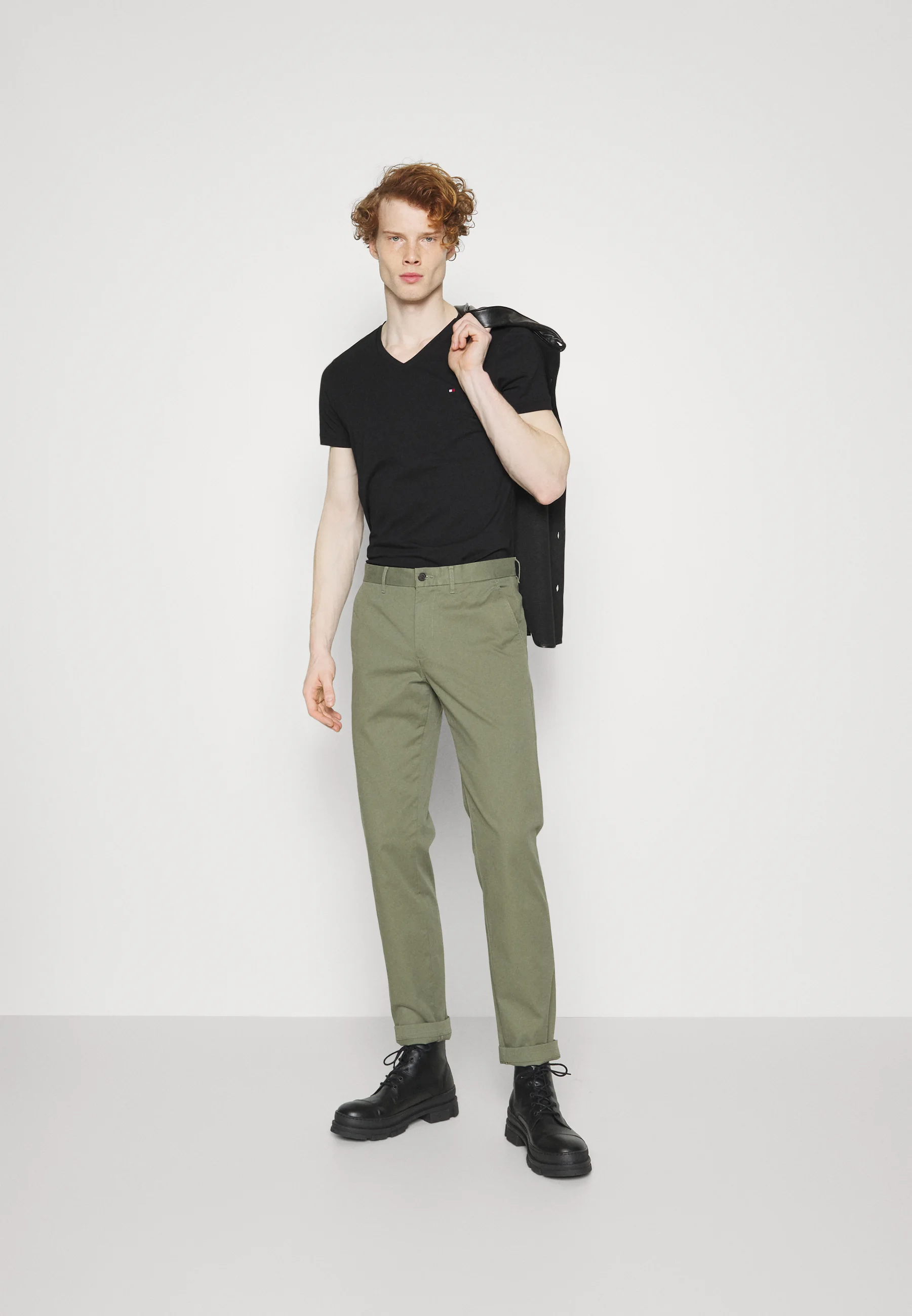 Tommy Hilfiger CORE SLIM V NECK TEE - Camiseta básica