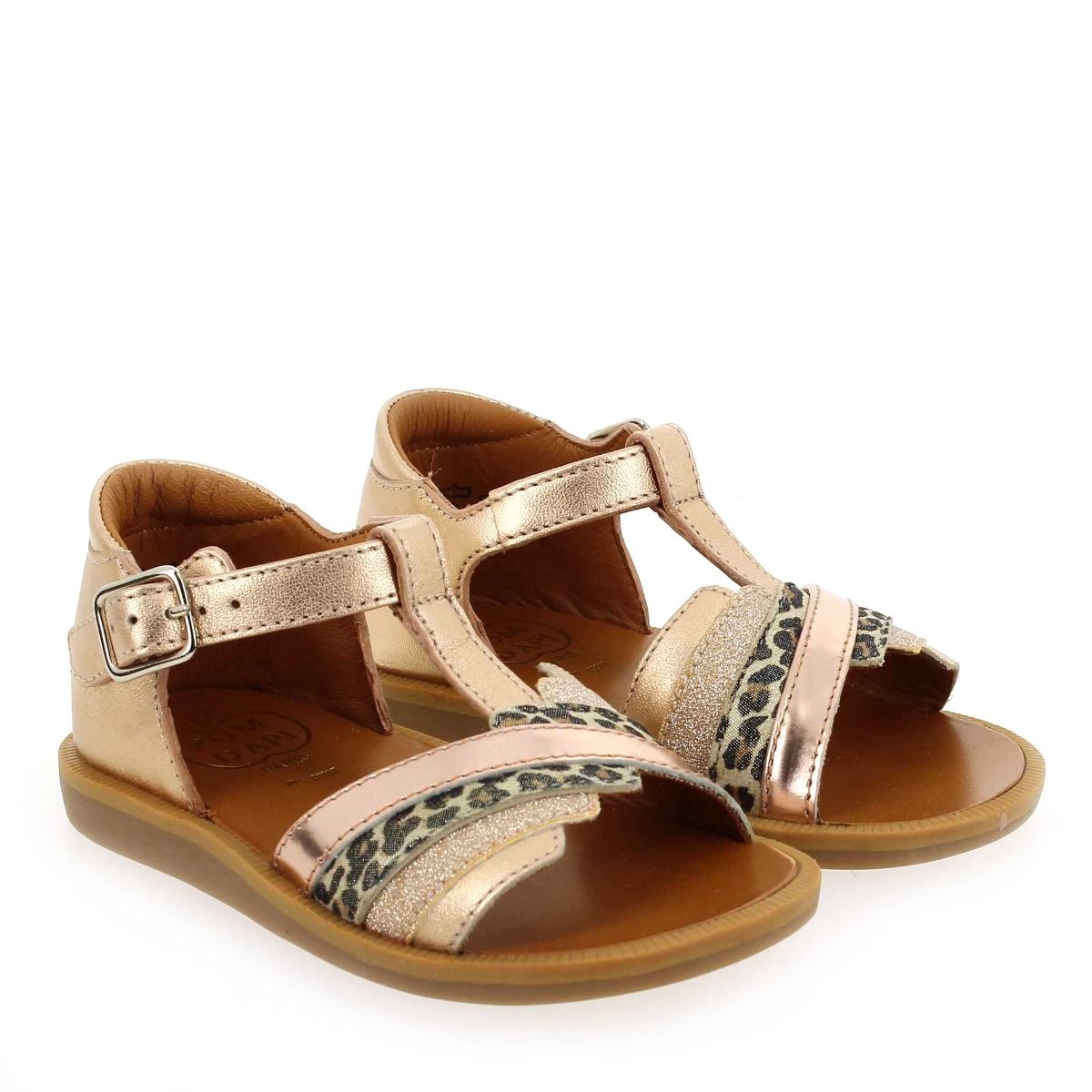 Pom d'api  POPPY SLIDE - Rose Multi