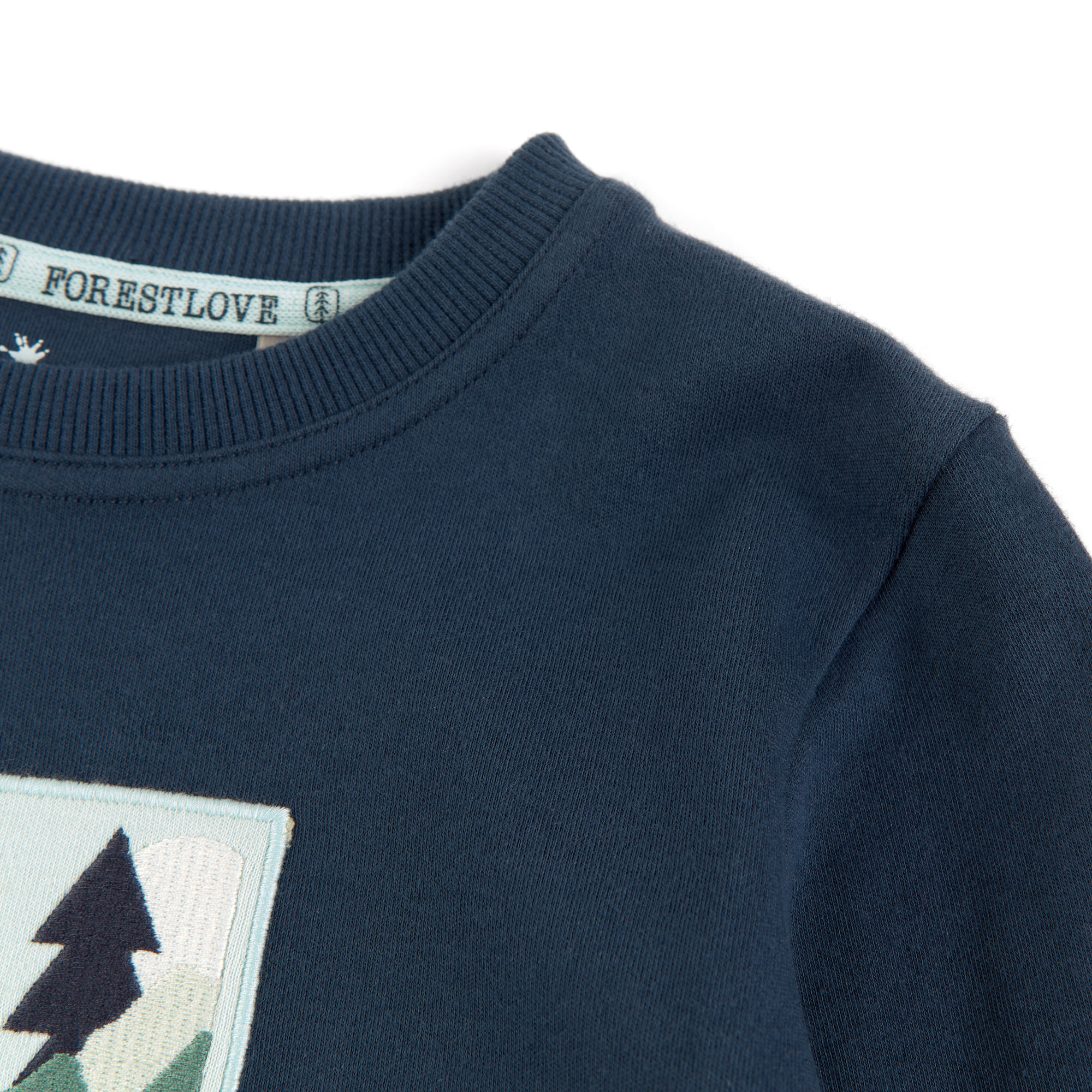 Blaues Langarmshirt Forest Love