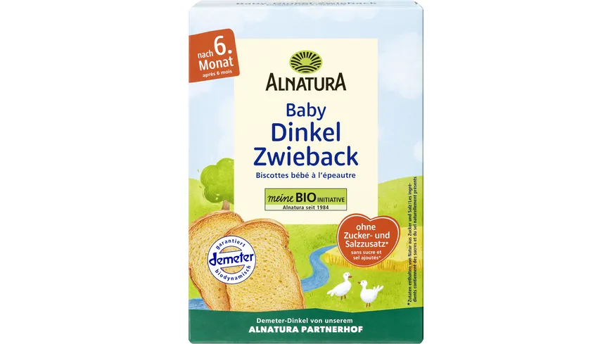 Alnatura Bio Baby Dinkel Zwieback 200G (Nach 6. Monat) 200 g