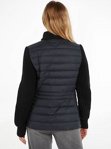 TOMMY HILFIGER Damen Steppjacke KNIT MIX DOWN JACKET
