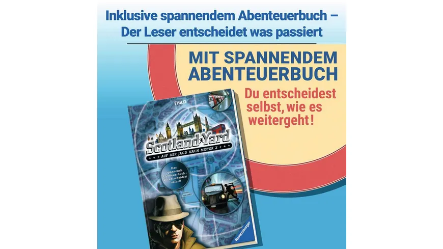 Ravensburger Spiel - Scotland Yard 40 Jahre Jubiläumsedition - im Retro-Design