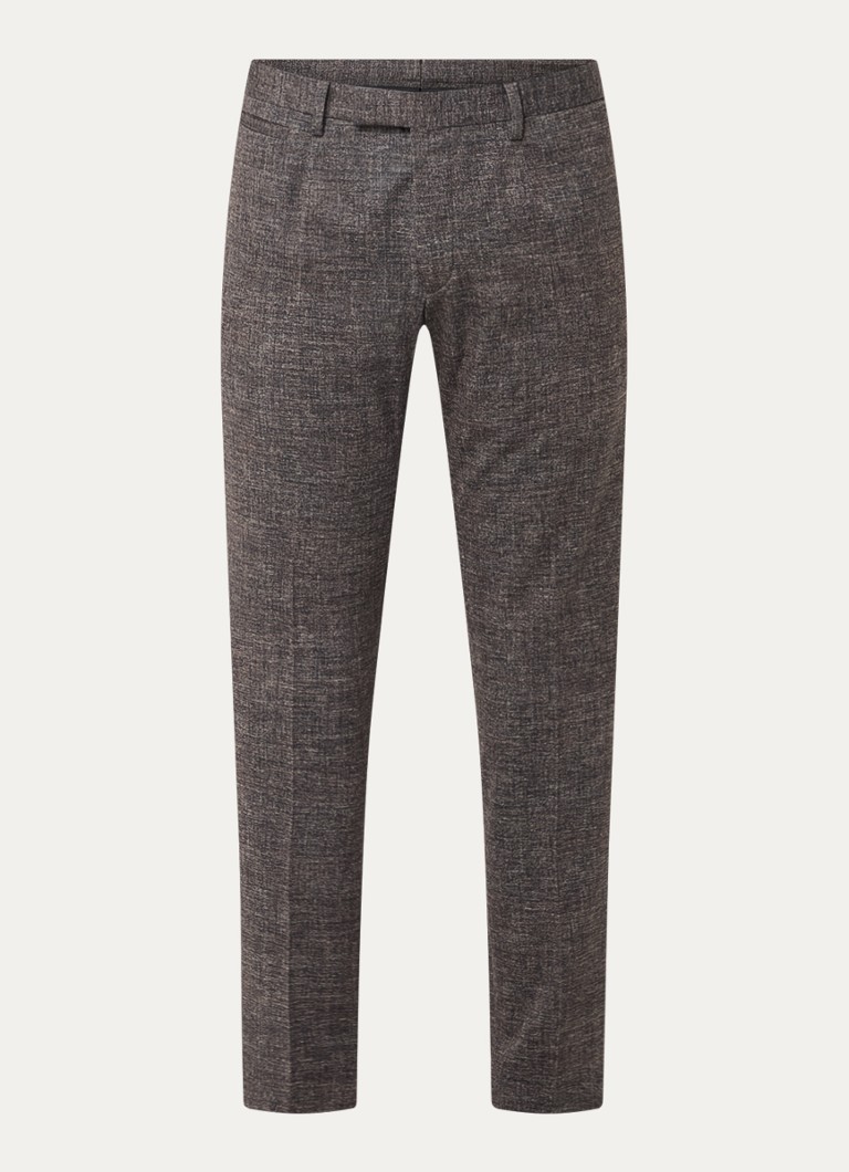 Strellson Kynd slim fit trousers with heather pattern and side pockets