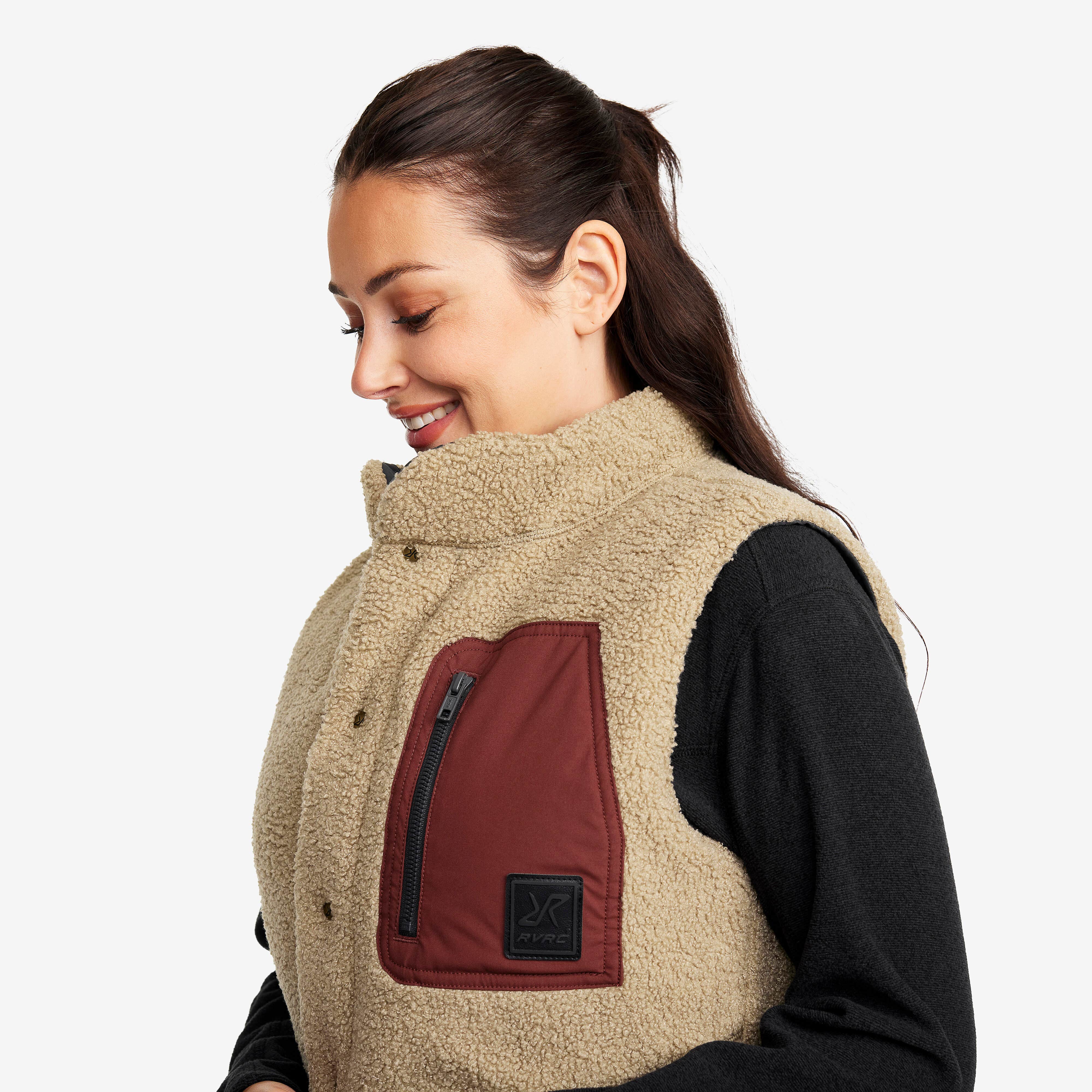 Rollick Reversible Vest Femme Earth