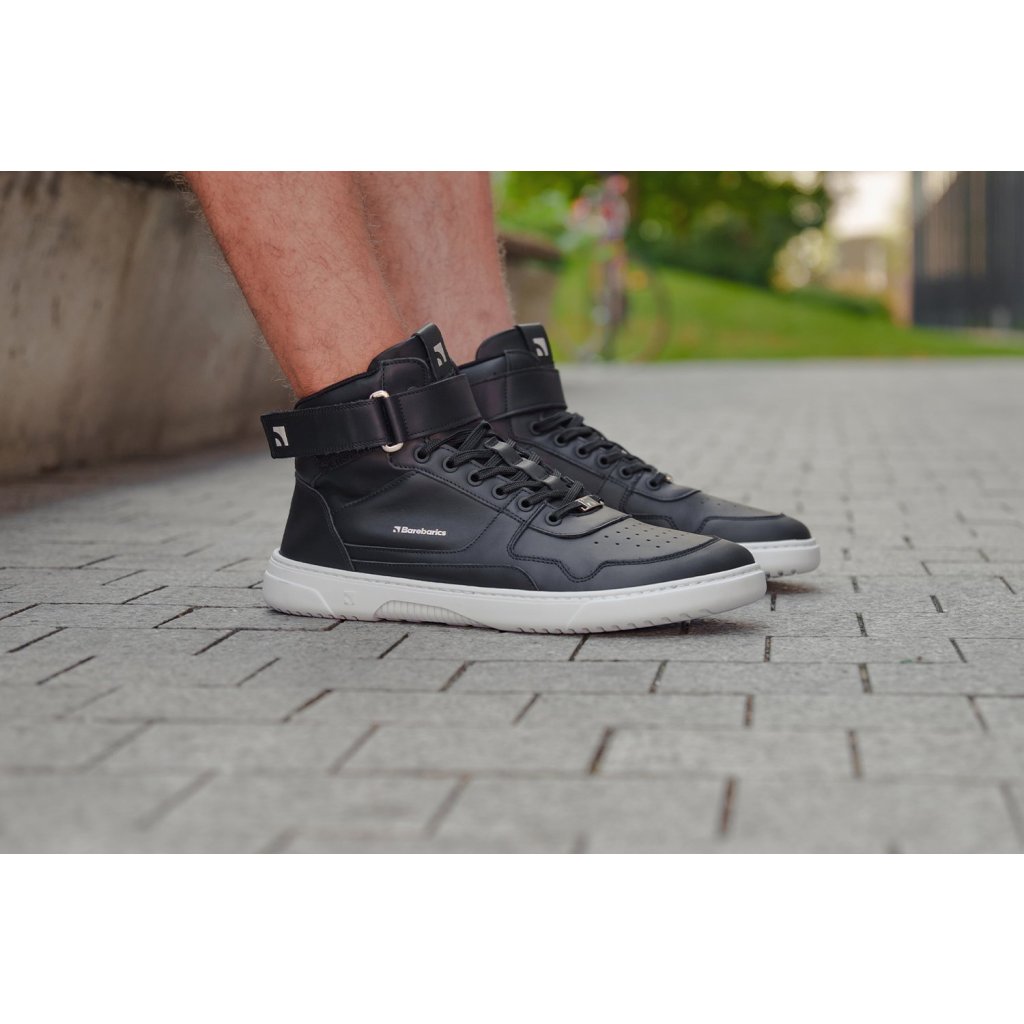 Be Lenka Barebarics Zing High Top Black White knöchelhohe Barfußsneakers