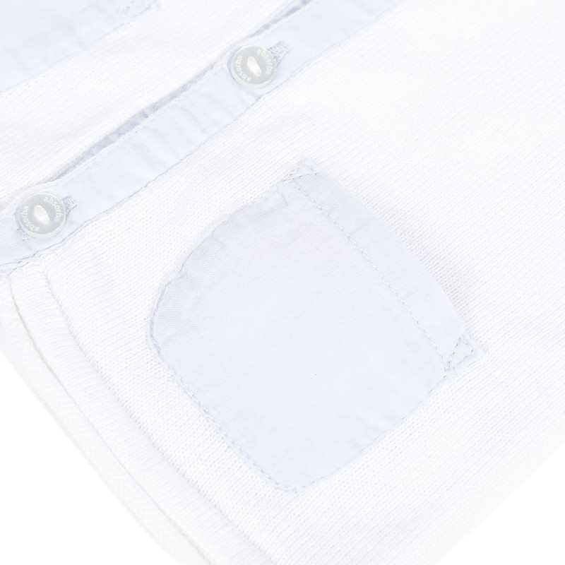 Cardigan en tricot blanc et bleu naissance Absorba