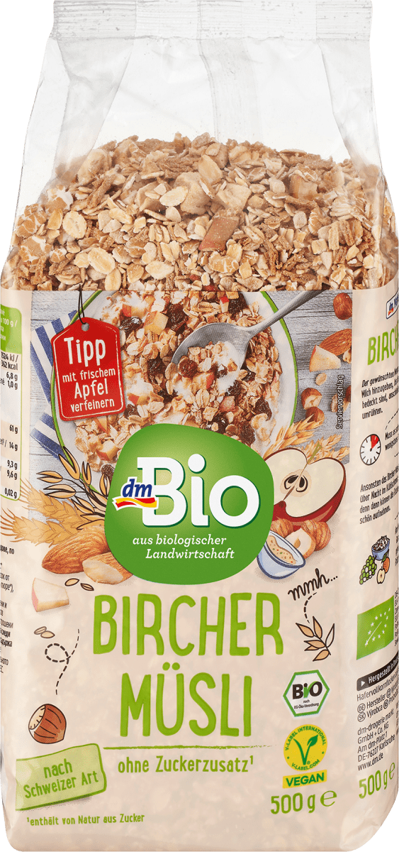 Müsli, Bircher nach Schweizer Art, 500 g