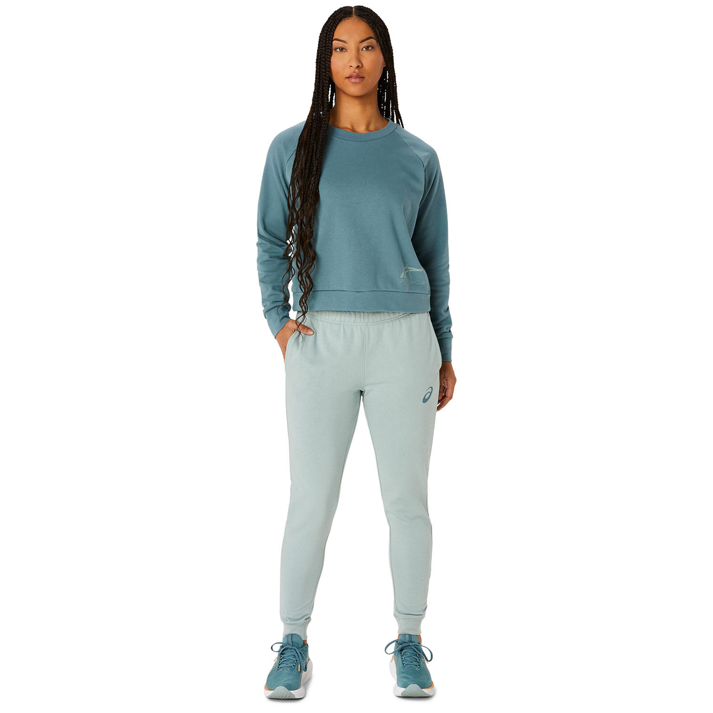 Tiger Lauftop Damen - Petrol, Türkis