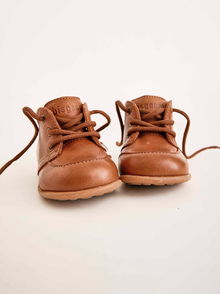 bisgaard Leder-Lauflernschuhe in Cognac günstig kaufen