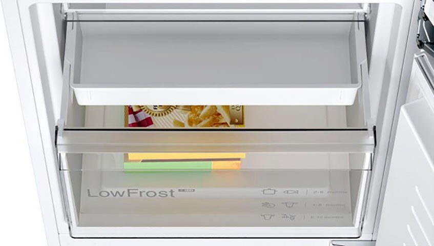 BOSCH Einbaukühlgefrierkombination Serie 4 KIV86VFE1, 177,2 cm hoch, 54,1 cm breit