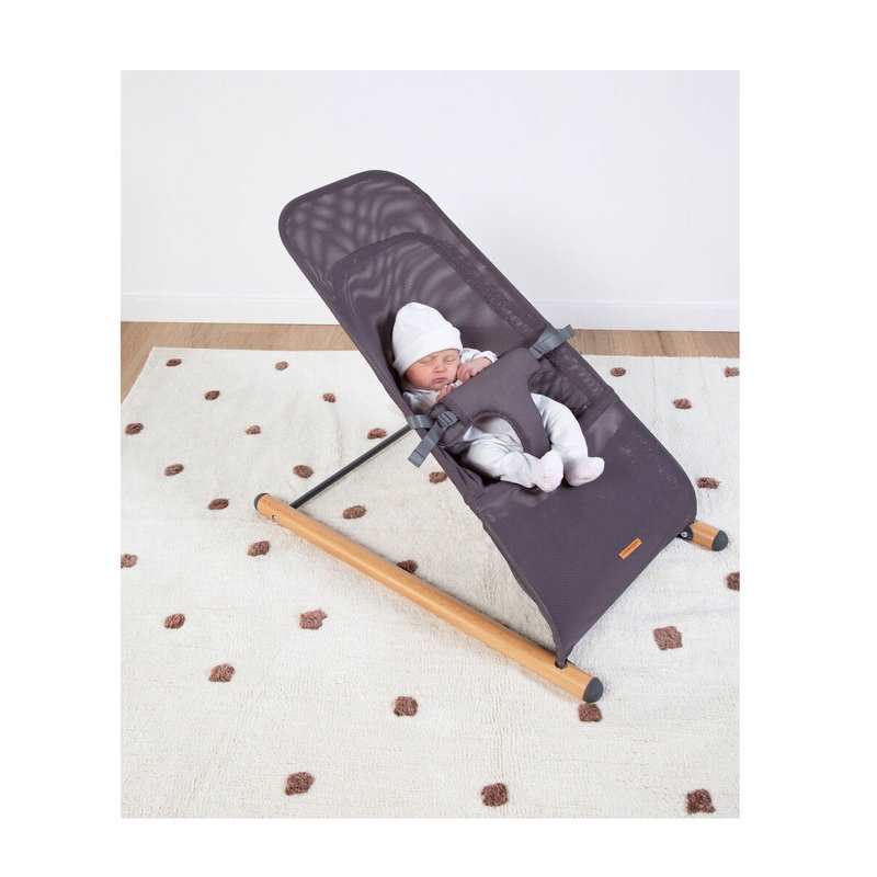 Transat Evolux Bouncer naturel anthracite Childhome