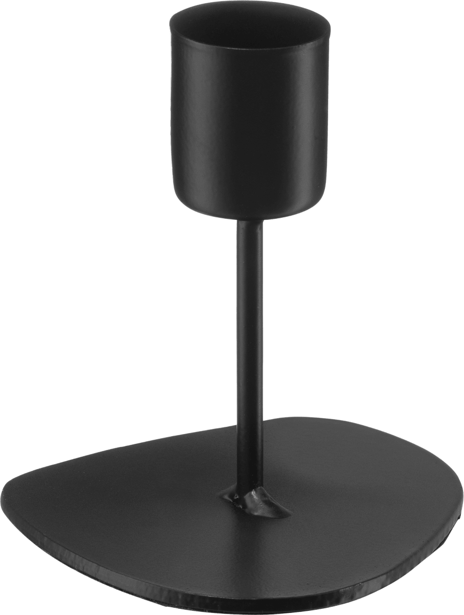 Kerzenhalter, schwarz (8 cm), 1 St