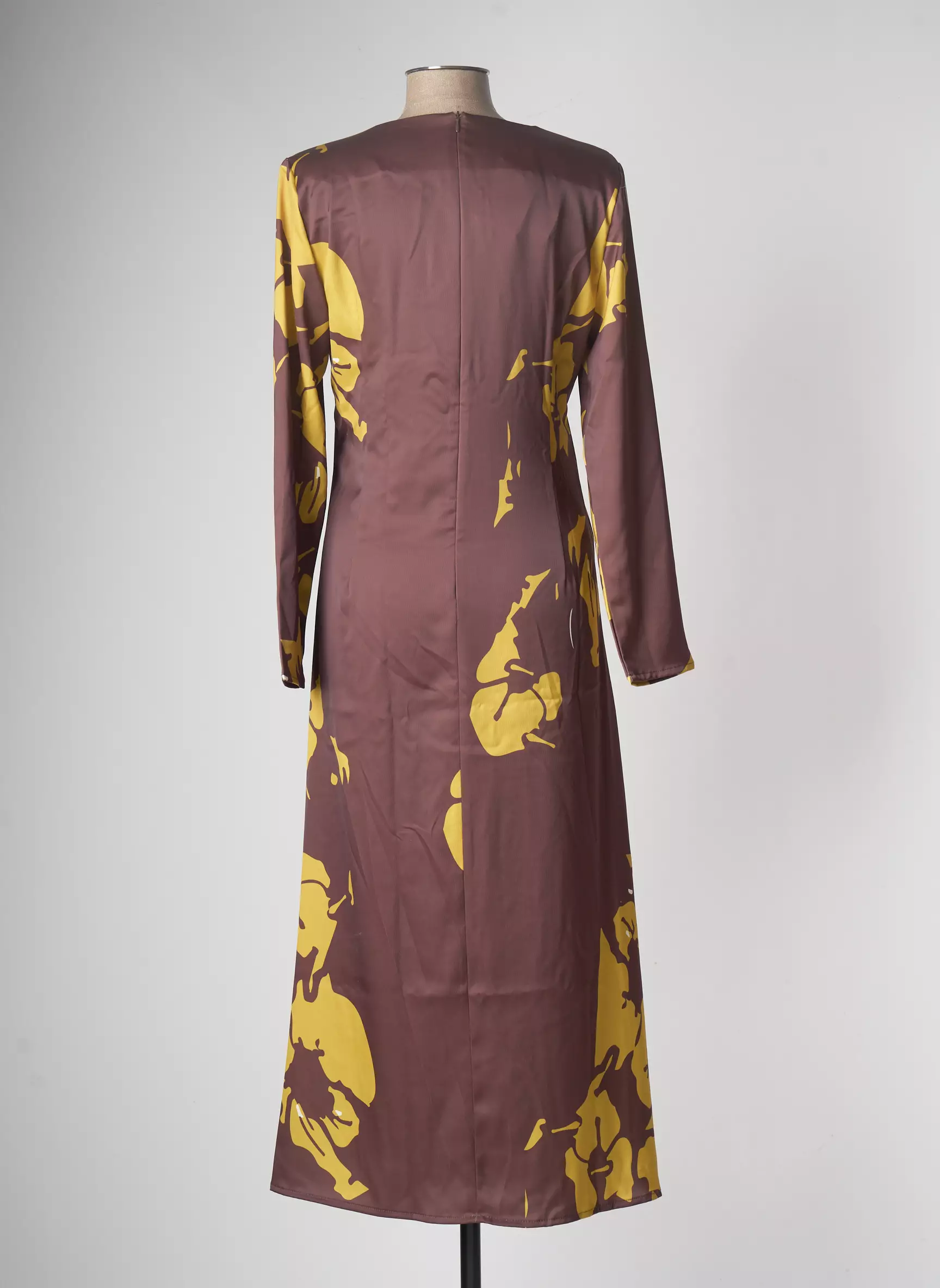 Laagam Robes Longues Femme couleur marron