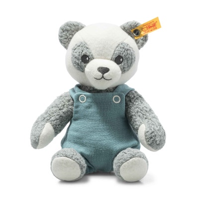 GOTS Paco Panda, 26 cm, hellgrau