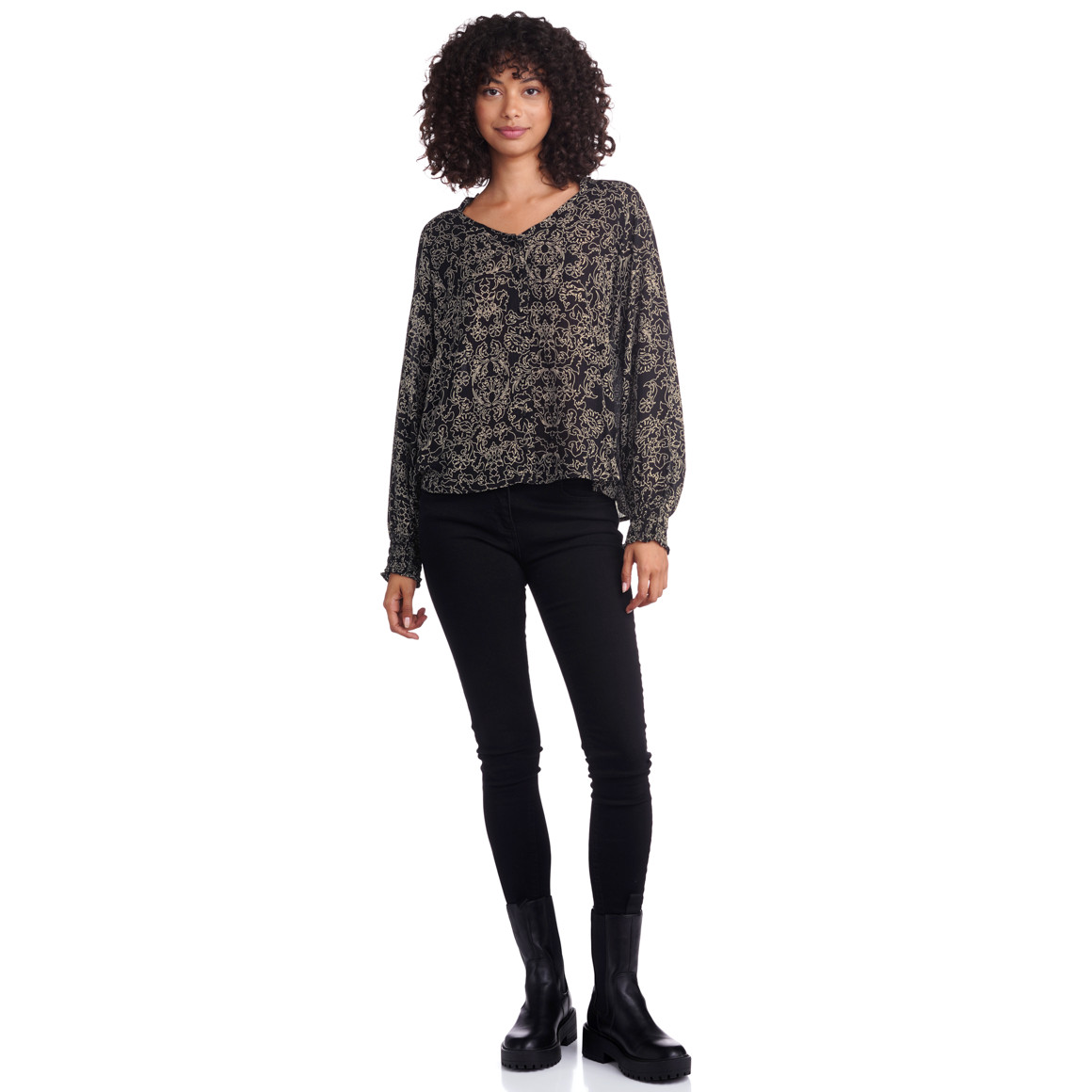 Damen Bluse mit floralem Print