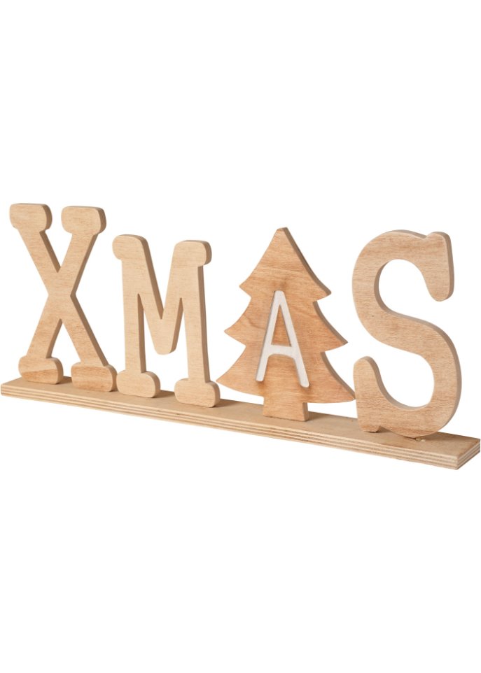 Deko-Objekt Aufsteller mit XMAS Schriftzug