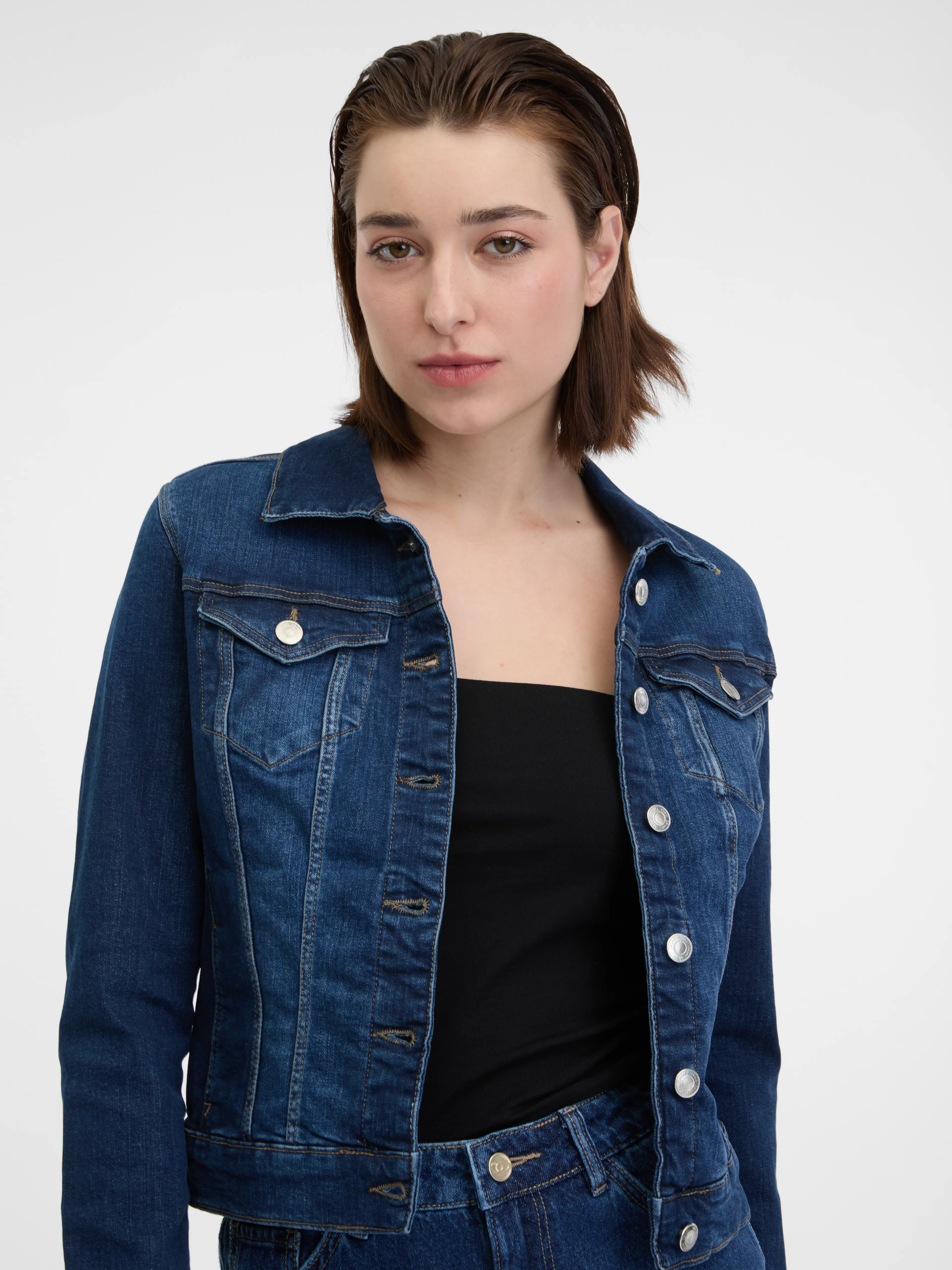 Blaue Damen-Jeansjacke ORSAY