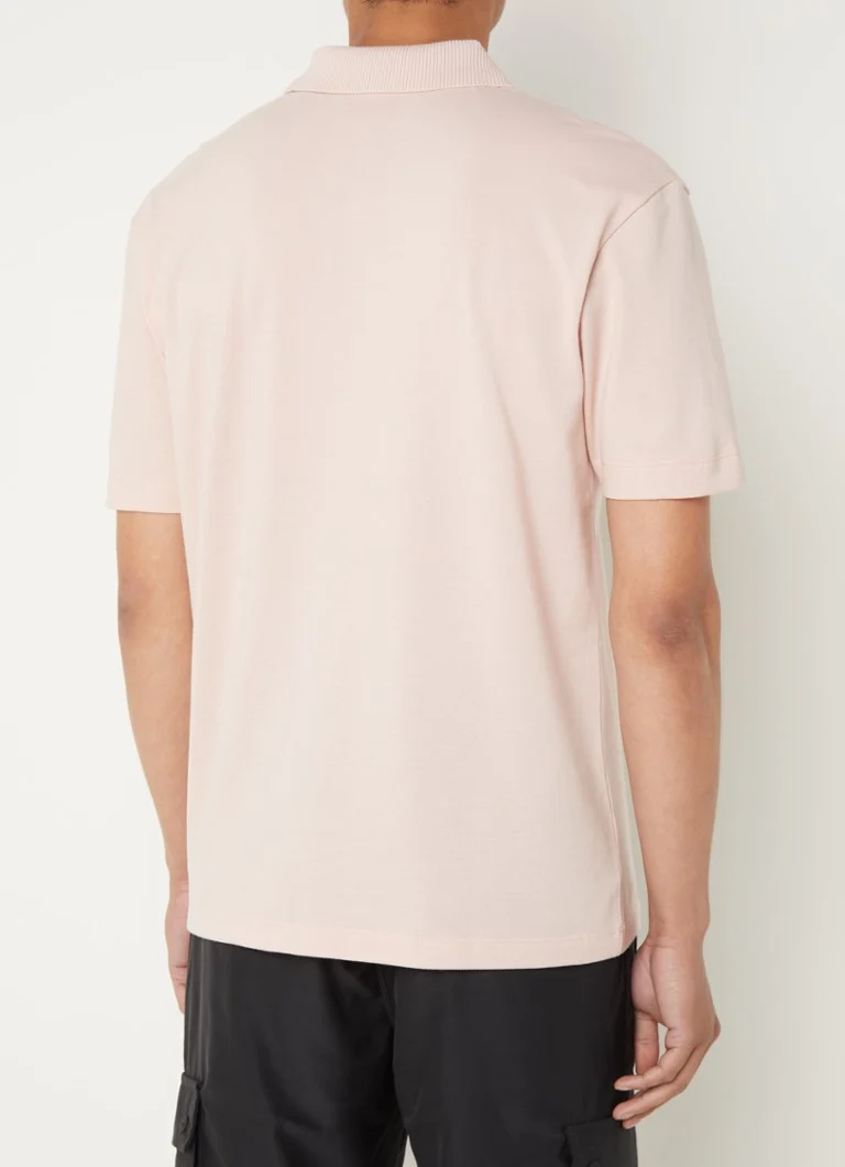 Polo HUGO BOSS Dangula de corte regular com logotipo