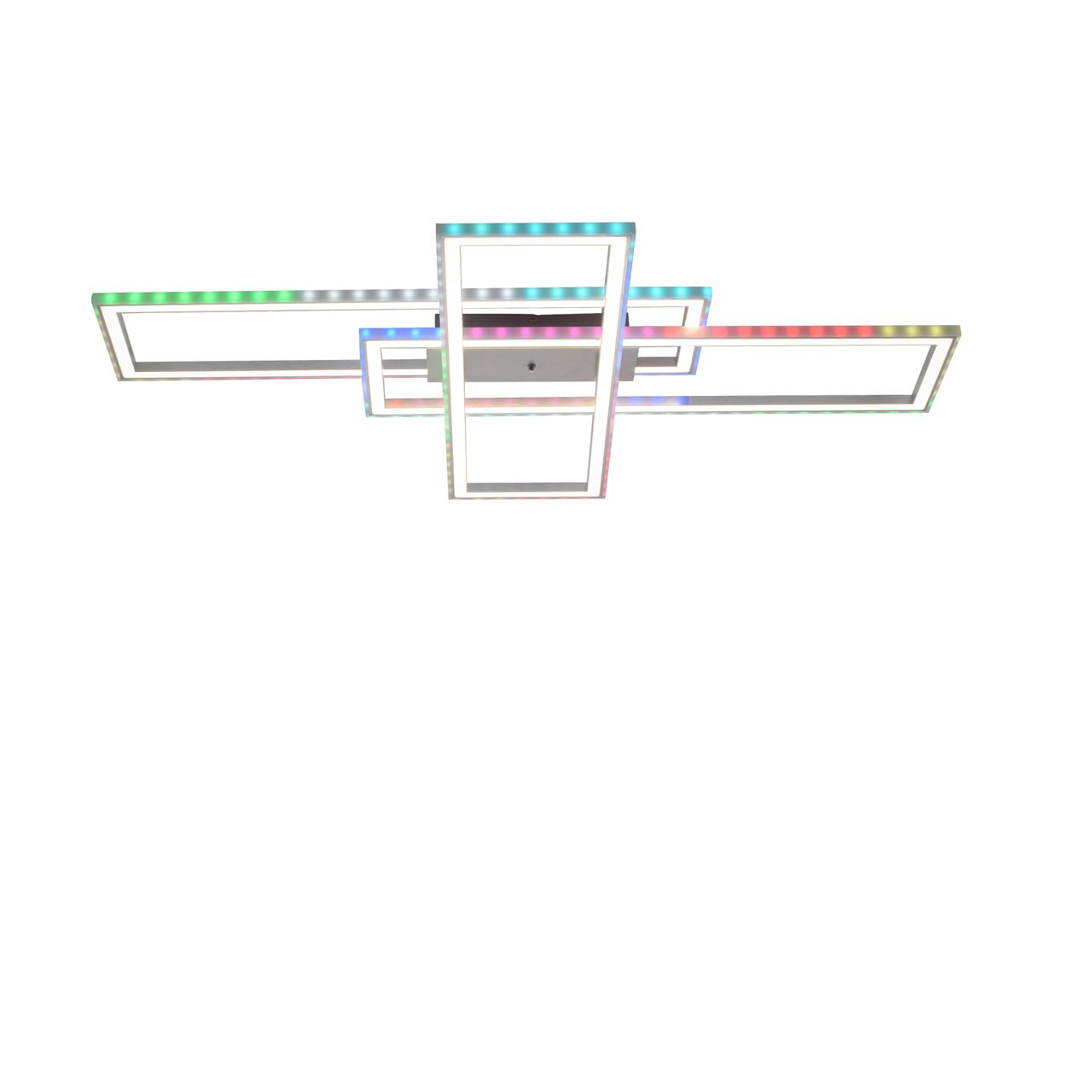 JUST LIGHT LeuchtenDirekt LED Deckenleuchte FELIX60, Downlight: CCT, Sidlight: RGB, dimmbar, IR-Fernbedienung, IP20