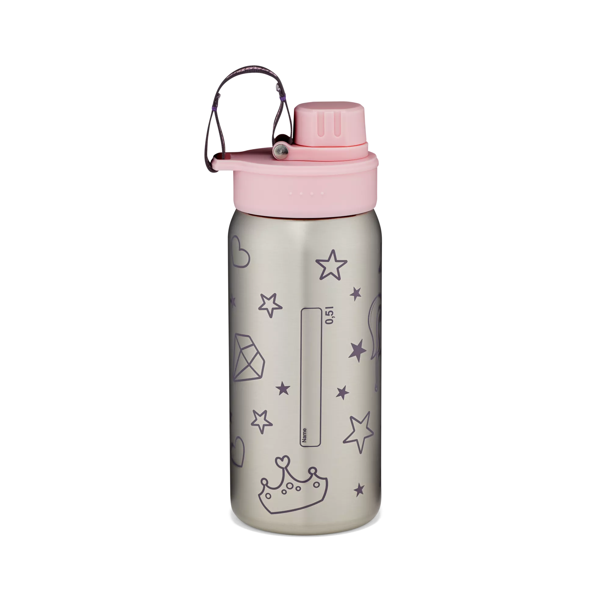 Ergobag Edelstahl Trinkflasche Rosa