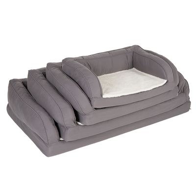 Orthopädisches Hundesofa grau