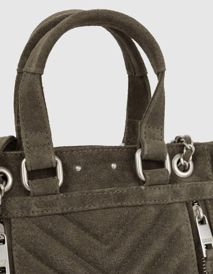 Sac cabas 1440 SMALL KAKI matelassé chevron femme
