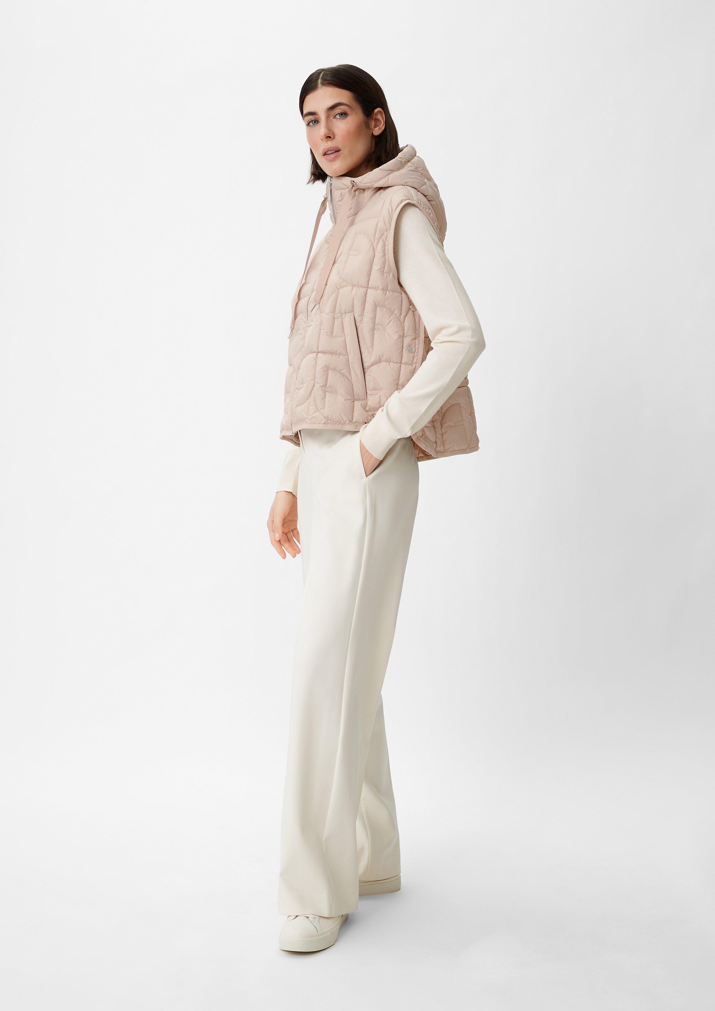 Weste mit seitlichen Druckknöpfen - beige