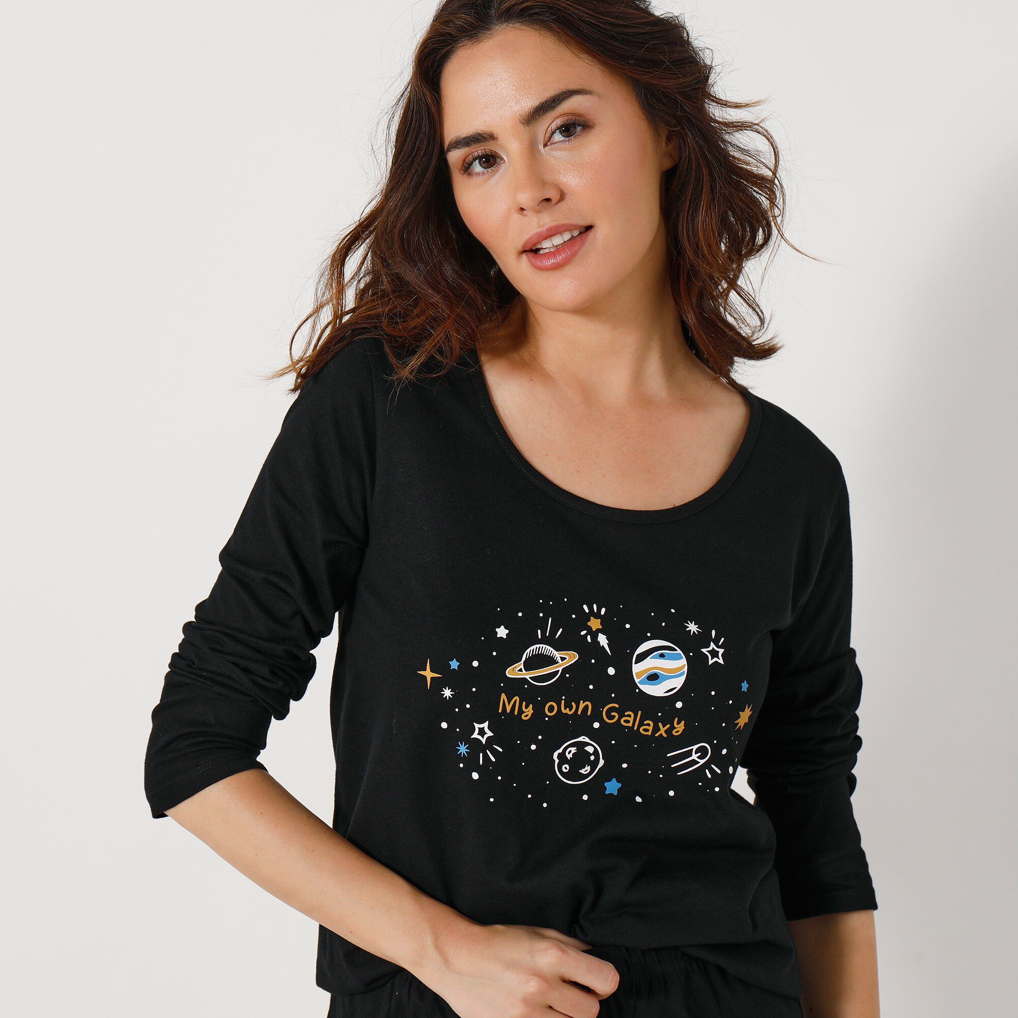 Pyjama manches longues motif 