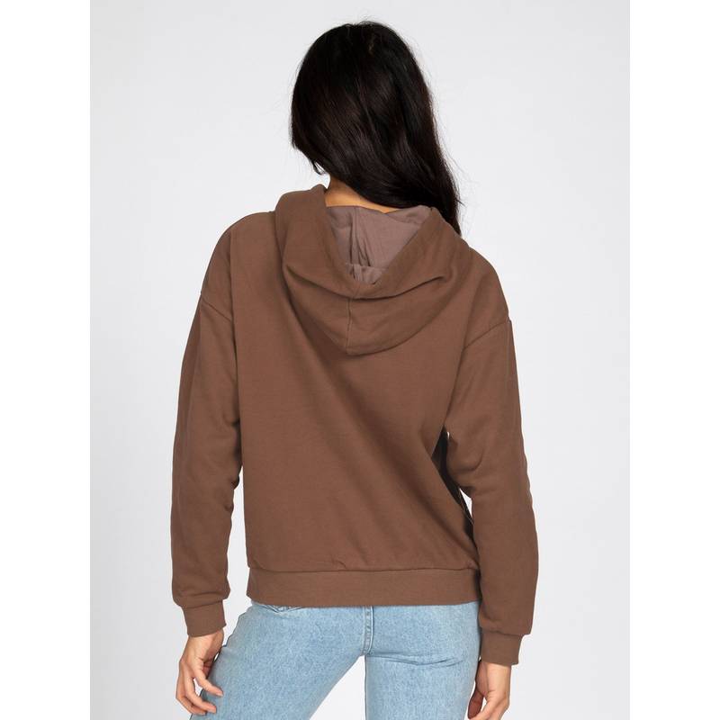 RUSTY RUSTY ESSENTIALS RELAXED HOODED FLEECE Hoodie Damen