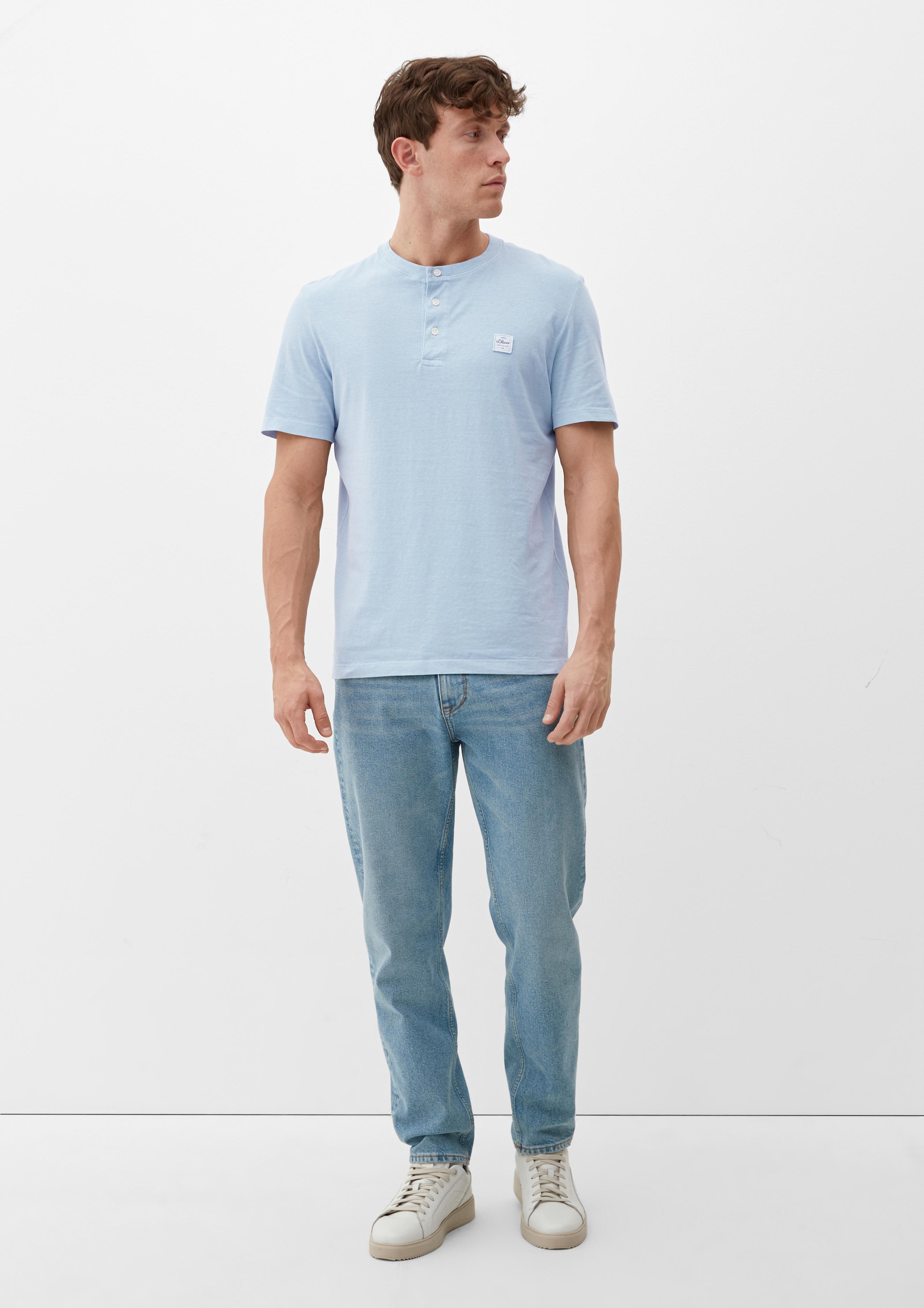 T-Shirt mit Henley-Ausschnitt  2133166-5092