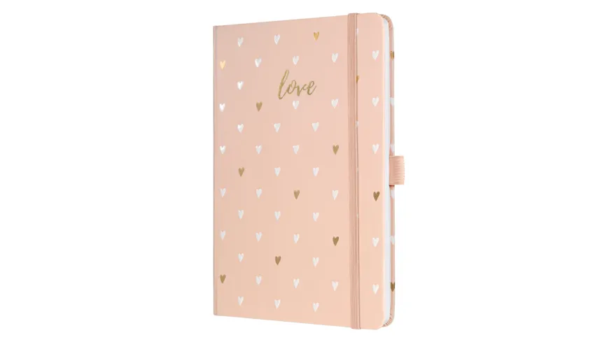sigel Notizbuch Jolie® liniert Rose Love 135x203x16mm